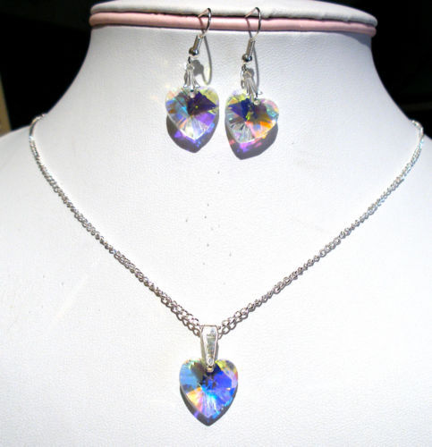 Glass Silver Plated Fashion Jewelry Sets