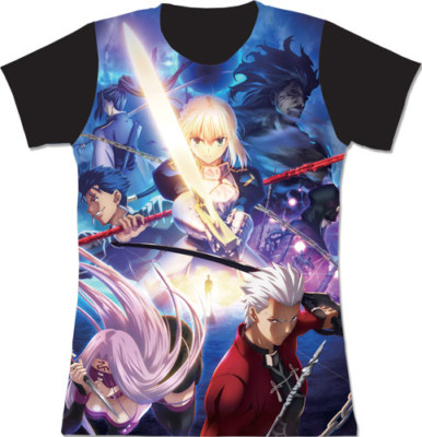 ** Легальная ** Футболка Fate Stay Night Saber Lancer Archer Rider Group для юниоров #83462