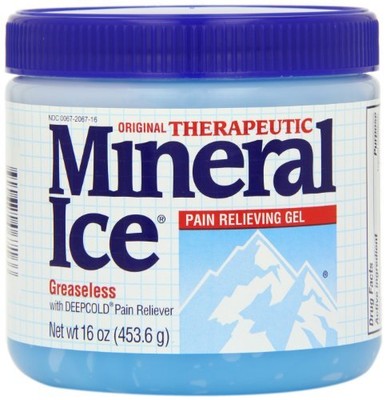 Mineral Ice Therapeutic Pain Relieving Gel, 16-Ounce Jars (Pack of 2)