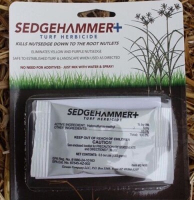 Sedgehammer Plus Turf Herbicide Halosulfuron Controls Nutsedge 1 Packet 13.5 g