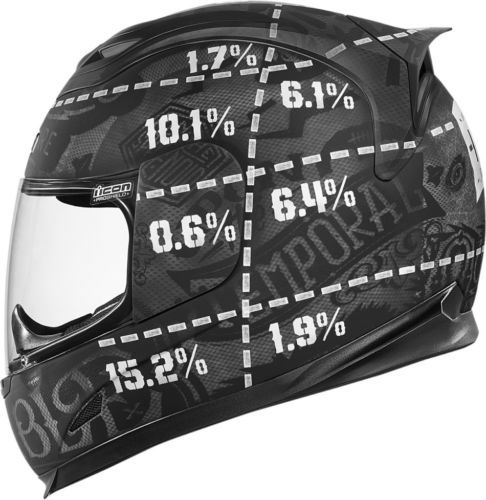 ICON AirFlite QUICKSILVER Full-Face Helmet w/Dropdown Sun