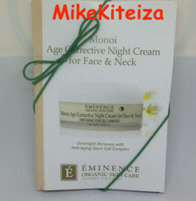 EMINENCE MONOI AGE CORRECTIVE NIGHT FACE & NECK CREAM SAMPLE CARD set of 6