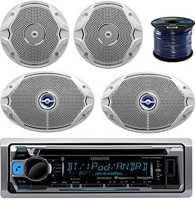 UPC 604697438230 product image for Kenwood Kmrd368bt Marine Cd Player, 2x Jbl 6x9