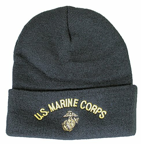 NEW United States USMC U.S. Marine Corps Knit Cap (Watch Cap), Black
