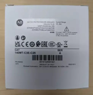 140MT-C3E-C25 AB MOTOR PROTECTION CIRCUIT BREAKER GENUINE NEW