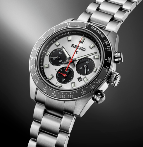 Pre-owned Seiko Ssc911 Speedtimer Gray & Black Chrono Solar Watch In Box With Tag