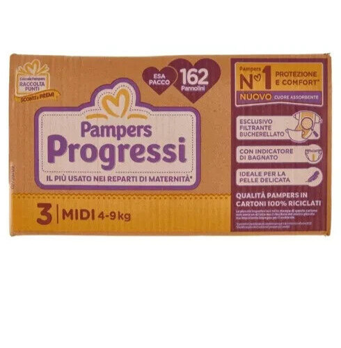 162 Pannolini Pampers Progressi 3Â° Tg 