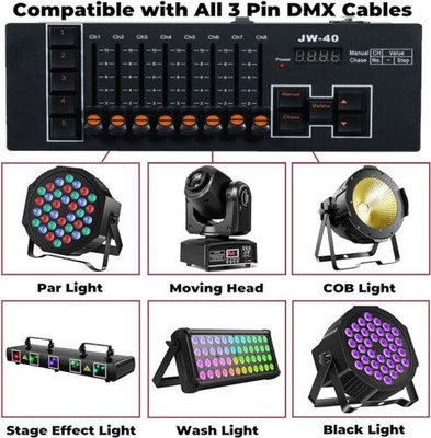 DMX512 40 Channels Operator Console Controller For Stage Lighting DJ Disco Party