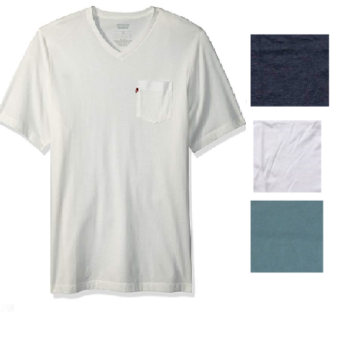 Levis Men's V-Neck Pocket Tee T-Shirt, Choose Color and Size