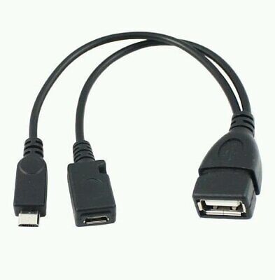 Micro USB Host OTG Cable with USB Power for Samsung/HTC/