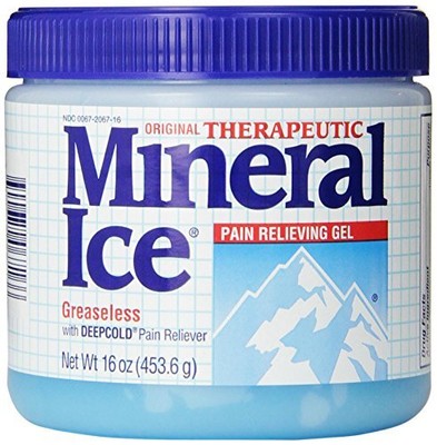 3 Pack - Mineral Ice Topical Analgesic Pain Reliving Gel 16Oz Each