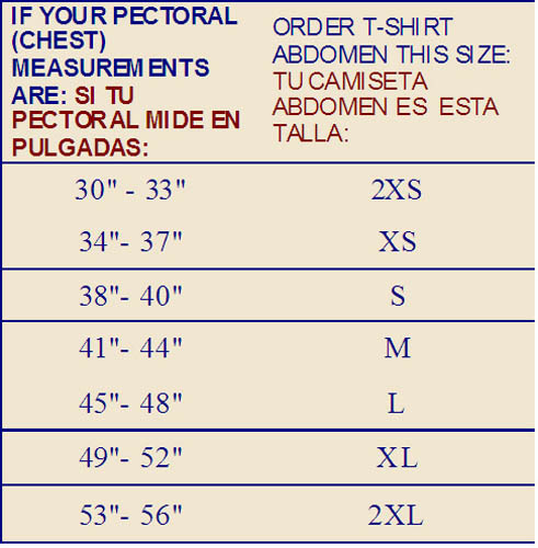 Ardyss Size Chart