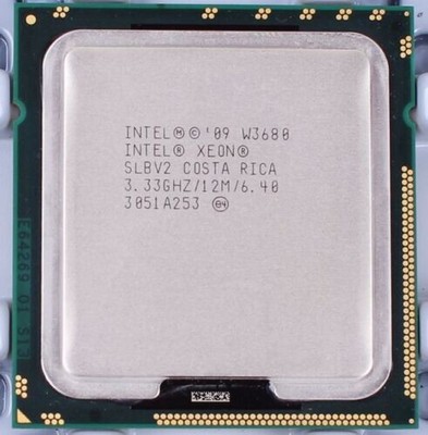 Intel Xeon W3680 Hex Core 3.33GHz SLBV2 12MB 6.4 GT/s LGA1366 Processor