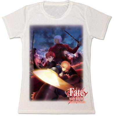 ** Законная ** Футболка с сублимацией Fate Stay Night Shiro Saber Rin Archer Team #83463