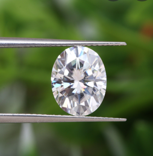 Fiery GRA Certified Loose Moissanite Oval Cut Shape Stones D VVS1 All Sizes