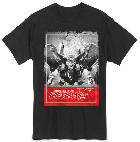 ** Легальный ** Мобильный костюм Gundam Wing, аутентичная футболка Heros Wing Gundam #25466