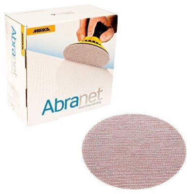 Mirka 9A-241-400 Abranet 6'' Grip Mesh Sanding Discs 50 Ct 400 Grit