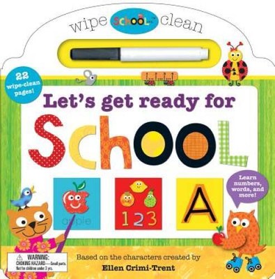 Schoolies: Wipe Clean Let's Get Ready for School: Learn Numbers, Words a - GOOD