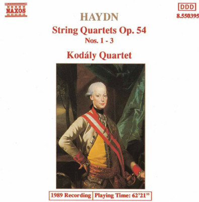 Haydn: String Quartets Op. 54, Nos. 1-3
