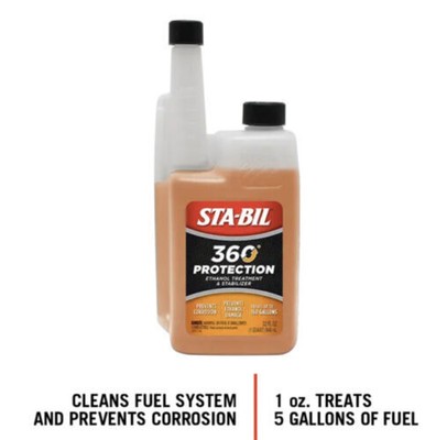 STA-BIL 22275 360 Protection Ethanol Treatment & Fuel Stabilizer Car & Auto 32oz