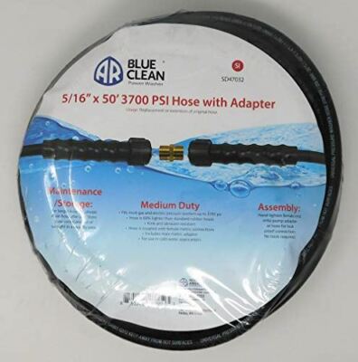 AR North America Hose 50'x5/16 W/MMxMM Adapt 3700 PSI