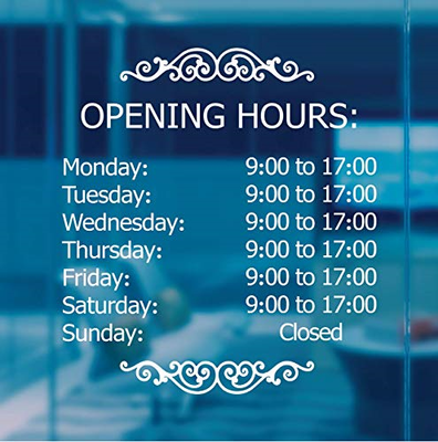 Loka [2019 Upgraded Version] Professional Business Hours Sign kit, 20