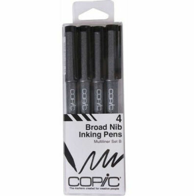 Too Copic JAPAN Multiliner B 4 Pens set Sketch Pen Marker Marqueur Black