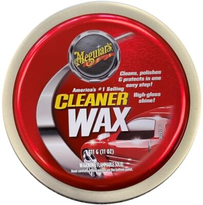 Meguiar's Cleaner Wax Paste Wax Cleans A1214 11 Oz Paste