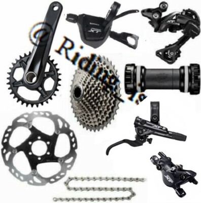 SHIMANO Deore XT M8000 1x11 Speed MTB Groupset W/M8100 Crankset M8100 Brake Set