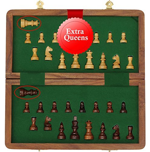 SouvNear SG-TNG-001 Magnetic Wooden Folding Board Game, 12.9 x 6.5 x 2.7 Inches,