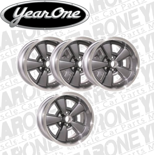 Z28 YEARONE  5 spoke rally Wheels 17" x 9" Gunmetal Gray 