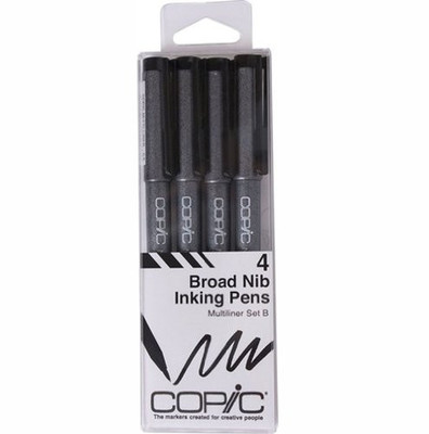 Too Copic JAPAN Multiliner B 4 Pens set Sketch Pen Marker Marqueur Black