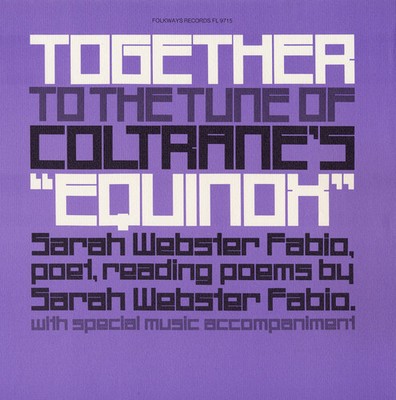 Sarah Webster Fabio - Together to the Tune of Coltrane's Equinox [New CD]