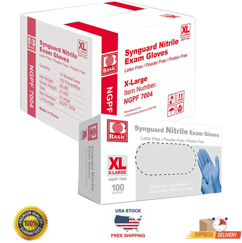 10-2000 pcs BASIC Nitrile  glove Bule Powder-Free    S/M/L/XL-Size 