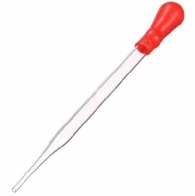 Rubber Head Glass Pipettes Dropper Lab Glassware Tool For Veterinary Test 12cm A