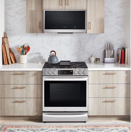 LG Smart 1.7 cu. ft. Over the Range Convection Microwave Oven with Air Fry
