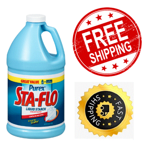 Purex Sta Flo Liquid Starch, Great for Crafts, Concentrated, 64 Ounce