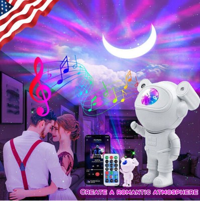 Astronaut Projector Galaxy Starry Sky Night Light Bluetooth Control +Speaker R
