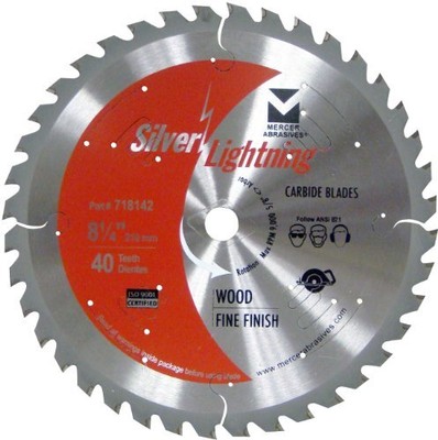 718142 40tooth Atb Carbide Wood Cutting Blade With 81/4inch Diameter And 5/8inch