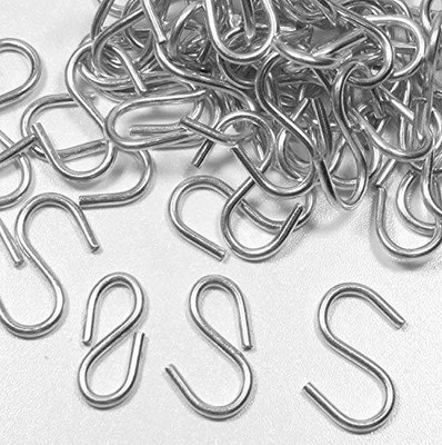 95 1 Inch S Hook Connectors Made in the USA KEY Chain Hardware & Fishing Lure,