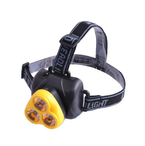 Torcia 3 Led Frontale Caccia Campeggio Pesca Lavoro Casco Lampada Bl-913 Linq