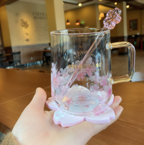2020 Starbucks Sakura Color-changing Glass Coffee Mugs Milk Cups Limited Edition 