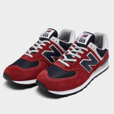 New balance hotsell 574 red navy