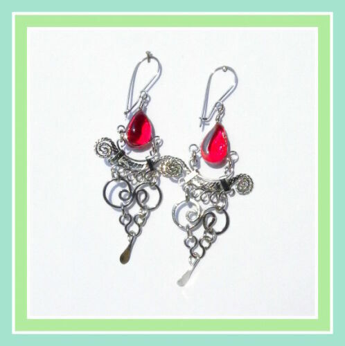 Mode-Ohrschmuck im Chandelier Glasstein