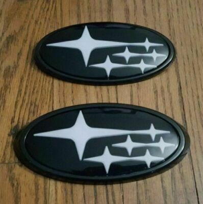 BRAND NEW Front & Rear Black Badge Emblem For 2015-2023 w-r-x OR s-t-i