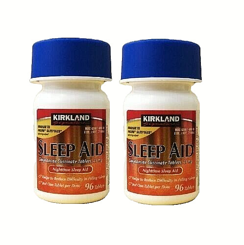 Neuf Kirkland Sommeil Soins 25mg 192 Tablettes Usa Vendeur Stock Frais 2026