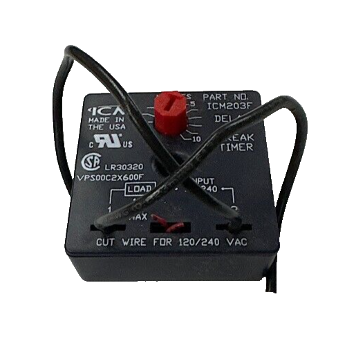 CUT WIRE - ICM203 Delay on Break Timer, 18-240 Vac - MUST VERIFY CORRECT VOLTAGE
