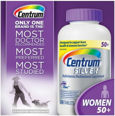 Centrum Silver Women Multivitamin 50+ 250 Tablets FREE SHIPPING WORLDWIDE