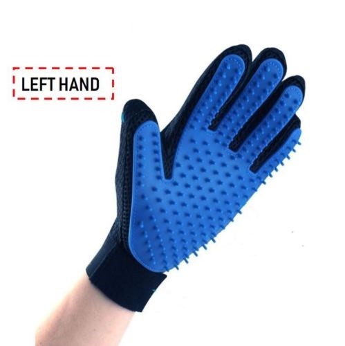 Left Hands Pet Grooming True Touch Dog Cat Grooming Brush Glove Gentle Calgary