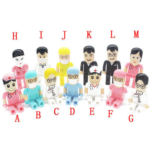 Doctor/Nurse model USB 2.0 Memory Stick Flash pen Drive 4GB 8GB 16GB 32GB AQ21